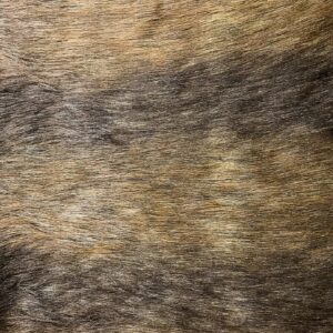 New Brown Wolf Long Hair Faux Fur by Elotex International Fabric