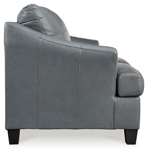 Signature Design by Ashley Genoa Sofa Sleeper, Queen Sofabed, 88"W x 38"D x 40"H, Blue Gray