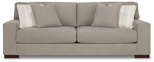 Signature Design by Ashley Maggie Contemporary Sofa for Living Room, Light Brown