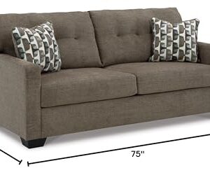 Signature Design by Ashley Mahoney Contemporary Tufted Sofa, Dark Brown