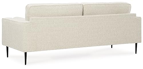 Signature Design by Ashley Hazela Contemporary Sofa with 2 Bolster Pillows, Beige