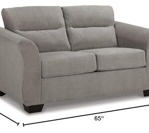 Signature Design by Ashley Miravel Casual Loveseat for Living Room, Light Gray