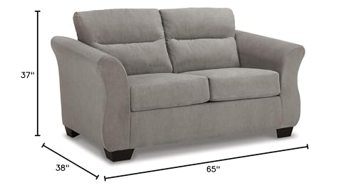 Signature Design by Ashley Miravel Casual Loveseat for Living Room, Light Gray