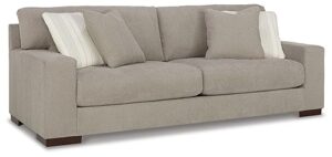 signature design by ashley maggie contemporary sofa for living room, light brown