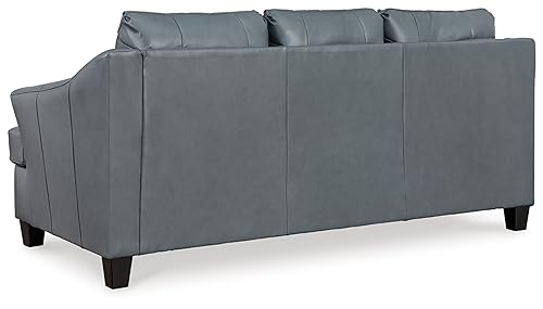 Signature Design by Ashley Genoa Sofa Sleeper, Queen Sofabed, 88"W x 38"D x 40"H, Blue Gray