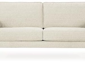 Signature Design by Ashley Hazela Contemporary Sofa with 2 Bolster Pillows, Beige