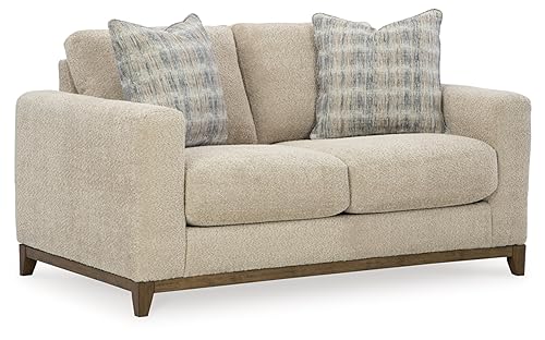 Signature Design by Ashley Parklynn Classic Loveseat for Living Room, Beige