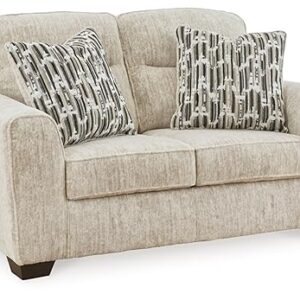 Signature Design by Ashley Lonoke Contemporary Loveseat for Living Room, Beige