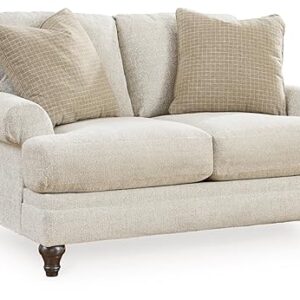 Signature Design by Ashley Valerani Classic Loveseat for Living Room, Beige