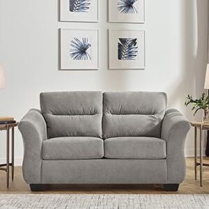 Signature Design by Ashley Miravel Casual Loveseat for Living Room, Light Gray