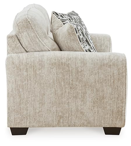 Signature Design by Ashley Lonoke Contemporary Loveseat for Living Room, Beige