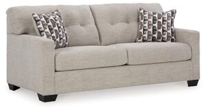 signature design by ashley mahoney sofa sleeper, full sofabed, 75"w x 38"d x 37"h, beige