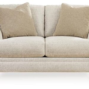 Signature Design by Ashley Valerani Classic Loveseat for Living Room, Beige