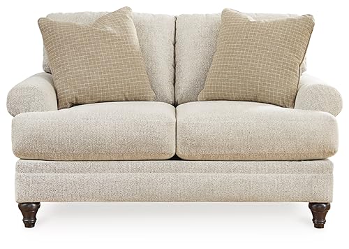 Signature Design by Ashley Valerani Classic Loveseat for Living Room, Beige