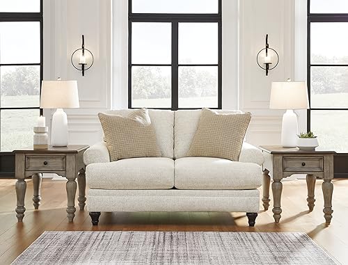 Signature Design by Ashley Valerani Classic Loveseat for Living Room, Beige