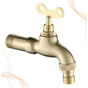 OSALADI Bathtub Faucet Faucets for Bath Sinks Copper Water Tap Wash Machine Tap Toilet Water Tap Kitchen Water Tap Washing Machine Faucet Quickly Open The Water Spout Stainless Steel