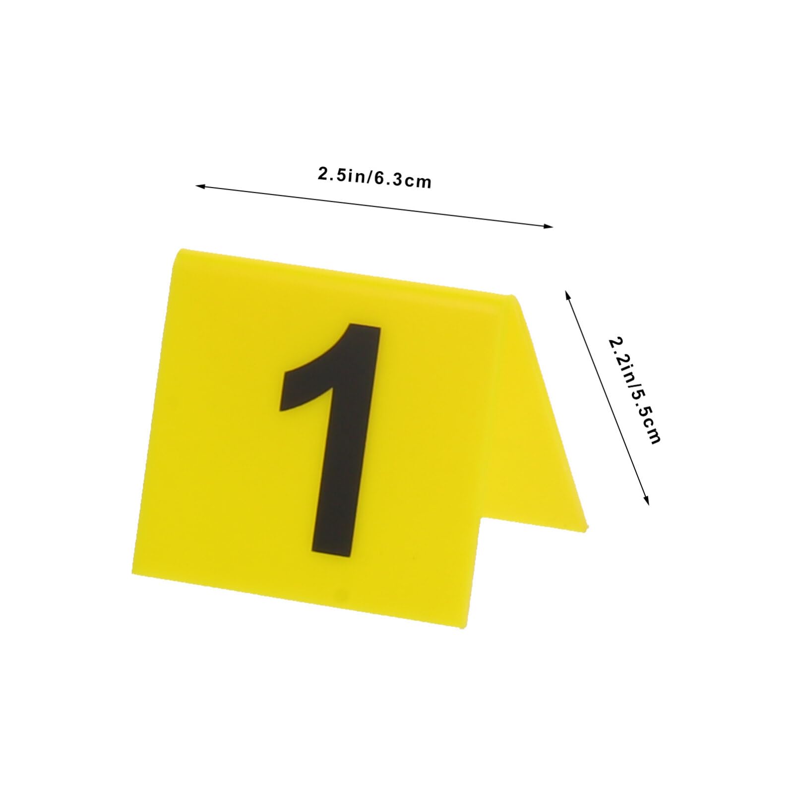 UPKOCH 10pcs Signage Reusable Table Numbers Detective Game Case Files Game Compact Evidence Marker Table Number Sign Table Number Tent Cards Banquet Acrylic Triangle Crime Scene