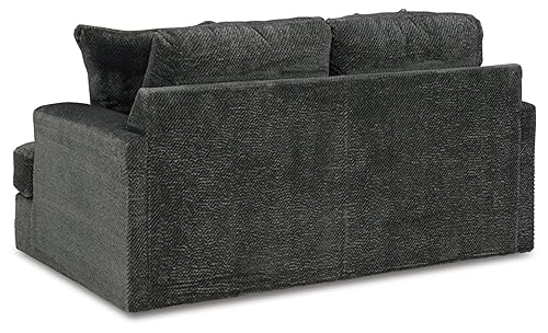 Signature Design by Ashley Karinne Casual Loveseat with Non-skid Legs, Gray