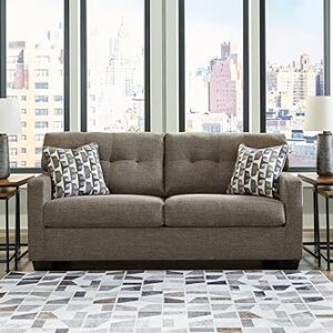 Signature Design by Ashley Mahoney Contemporary Tufted Sofa, Dark Brown