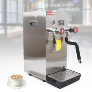 commercial milk frother 8l multi-purpose milk frother full-automatic steam boiling water frothing machine electric milk foam maker led display for espresso coffee tea coffee shop dessert shop