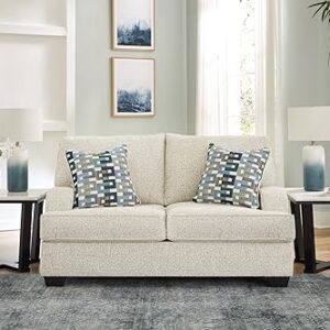 Signature Design by Ashley Valerano Casual Loveseat for Living Room, Beige