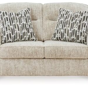 Signature Design by Ashley Lonoke Contemporary Loveseat for Living Room, Beige