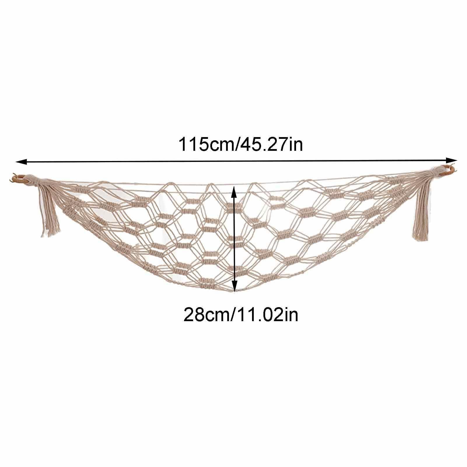 Toy Storage Hammock for Stuffed Animals Boho Storage Hammock Plush Toy Storage Net Soft Toy Net Hammock for Kids Room