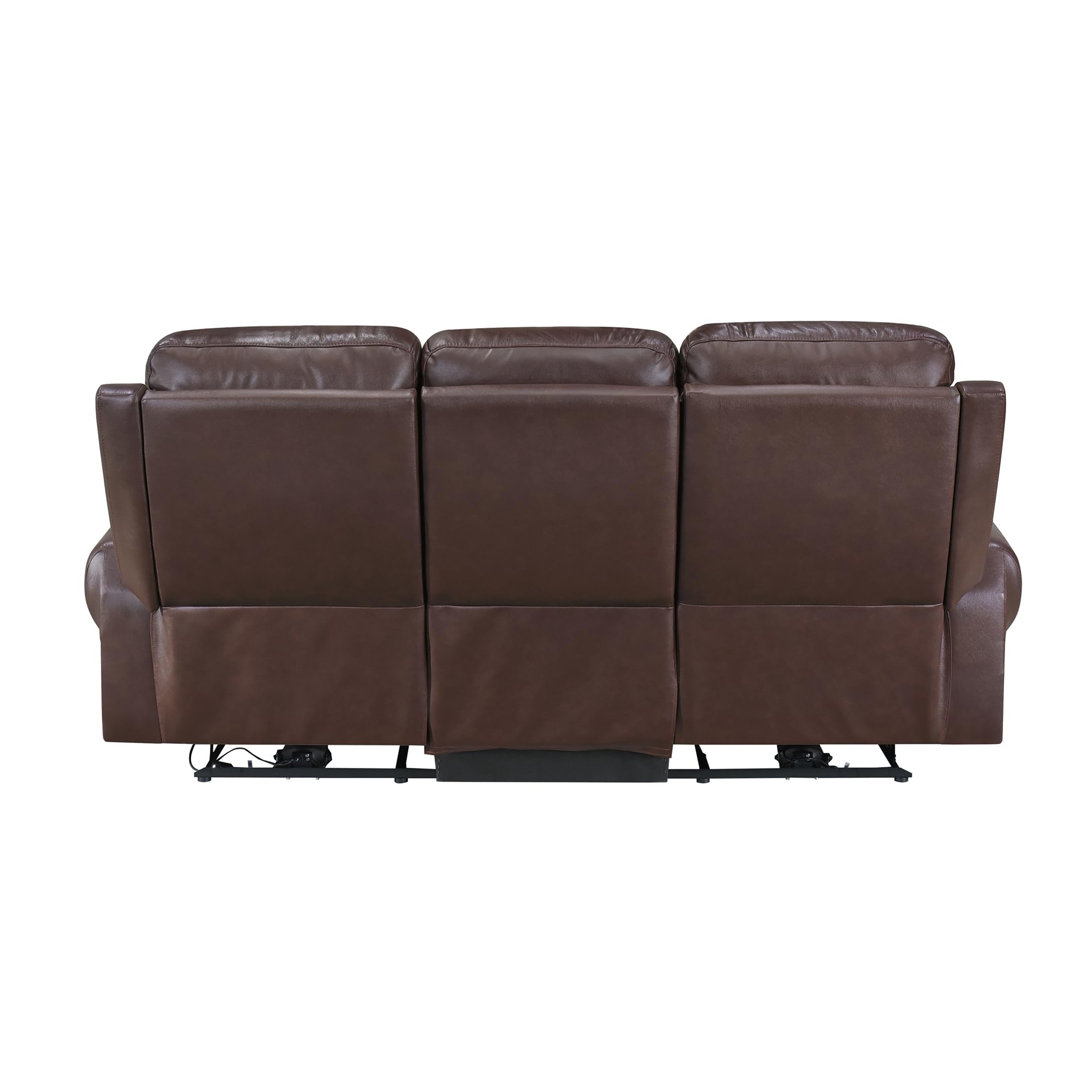 Lexicon Jaunt Wall-Hugger Power Double Reclining Sofa, Brown