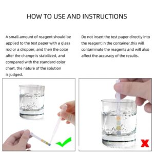 HOBBYIN pH Test Strips, 0-14, 0.5 Accuracy 100ct, pH Strips pH Test Paper for Test Drinking Water,Pools, Aquariums, Monitor Body pH Levels