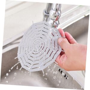 DOITOOL 5pcs Bathroom Sink Drain Stopper Creative Bathtub Stopper Kitchen Drain Plugs Shower Hair Catcher Sink Hair Stopper Drain Filter Screen Floor Hair Stopper Basket Spider Web