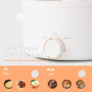 Olayks 3L Electric Pot & 1.2L Mini Rice Cooker, Multi-function Electric Cooker, Rapid Heating and Overheating Protection