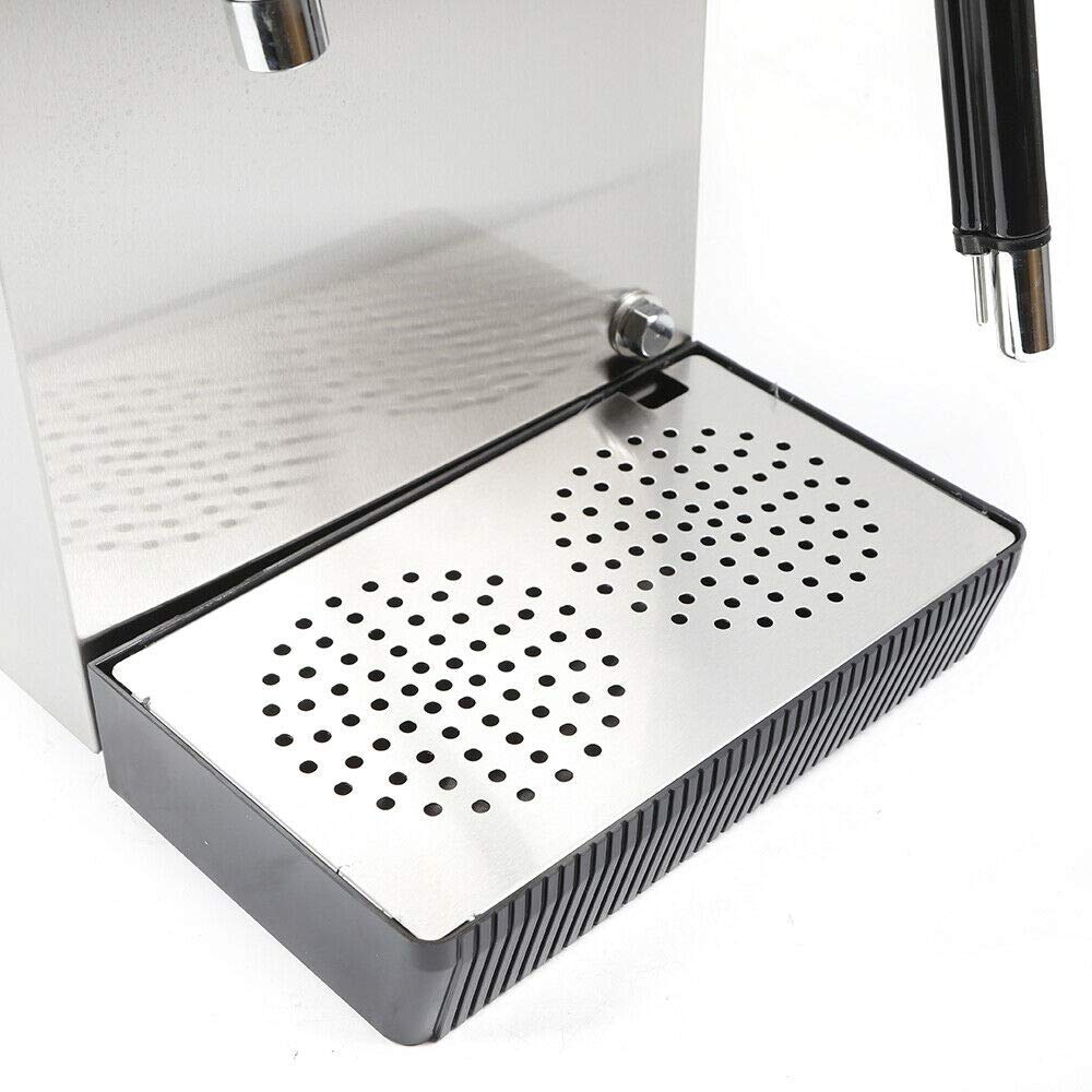 Commercial Milk Frother 8L Multi-Purpose Milk Frother Full-Automatic Steam Boiling Water Frothing Machine Electric Milk Foam Maker LED Display for Espresso Coffee Tea Coffee Shop Dessert Shop