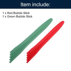 uxcell 2Pcs Bubble Popper Canning Kits, Bubble Measurer Canning Supplies for Canning Food, Red & Green