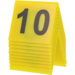 upkoch 10pcs signage reusable table numbers detective game case files game compact evidence marker table number sign table number tent cards banquet acrylic triangle crime scene