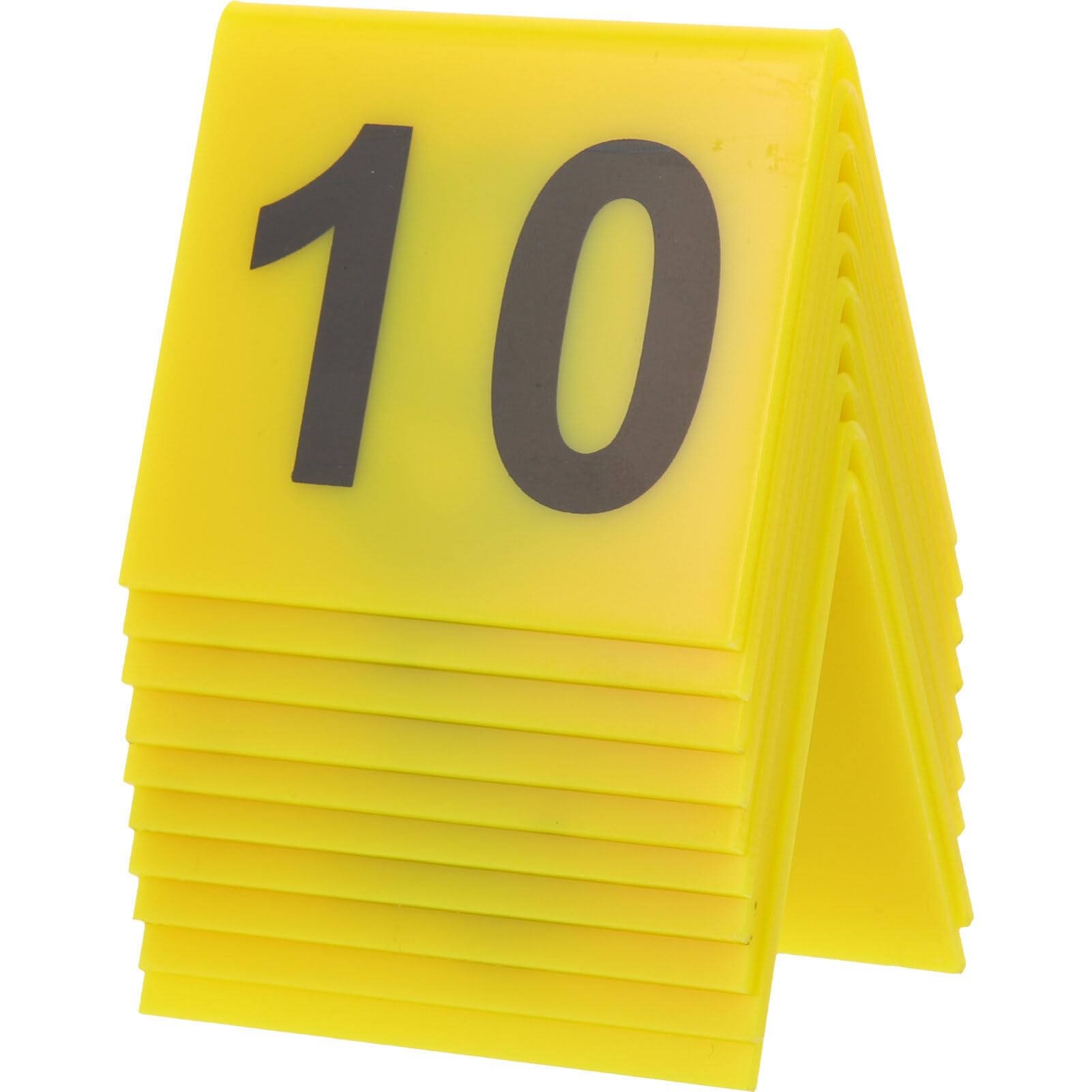 UPKOCH 10pcs Signage Reusable Table Numbers Detective Game Case Files Game Compact Evidence Marker Table Number Sign Table Number Tent Cards Banquet Acrylic Triangle Crime Scene