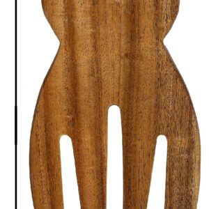 Salad Hands, Acacia Wood Salad Servers, Great for Tossing and Serving Salad, Pasta and More, 7-inch (Acacia Wood, Salad Serving Set OF 2)