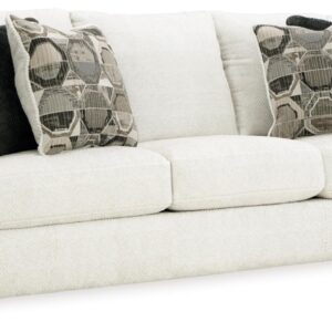 Signature Design by Ashley Karinne Coastal Sofa with Non-skid Legs, White