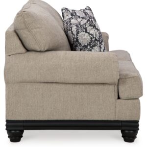 Signature Design by Ashley Elbiani Classic Loveseat for Living Room, Light Gray