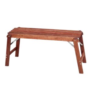 byer of maine pangean outdoor wooden bench, foldable bench for indoor and ourdoor, home furniture, 20 lbs - 14.5 x 40 x 18.5 inches h