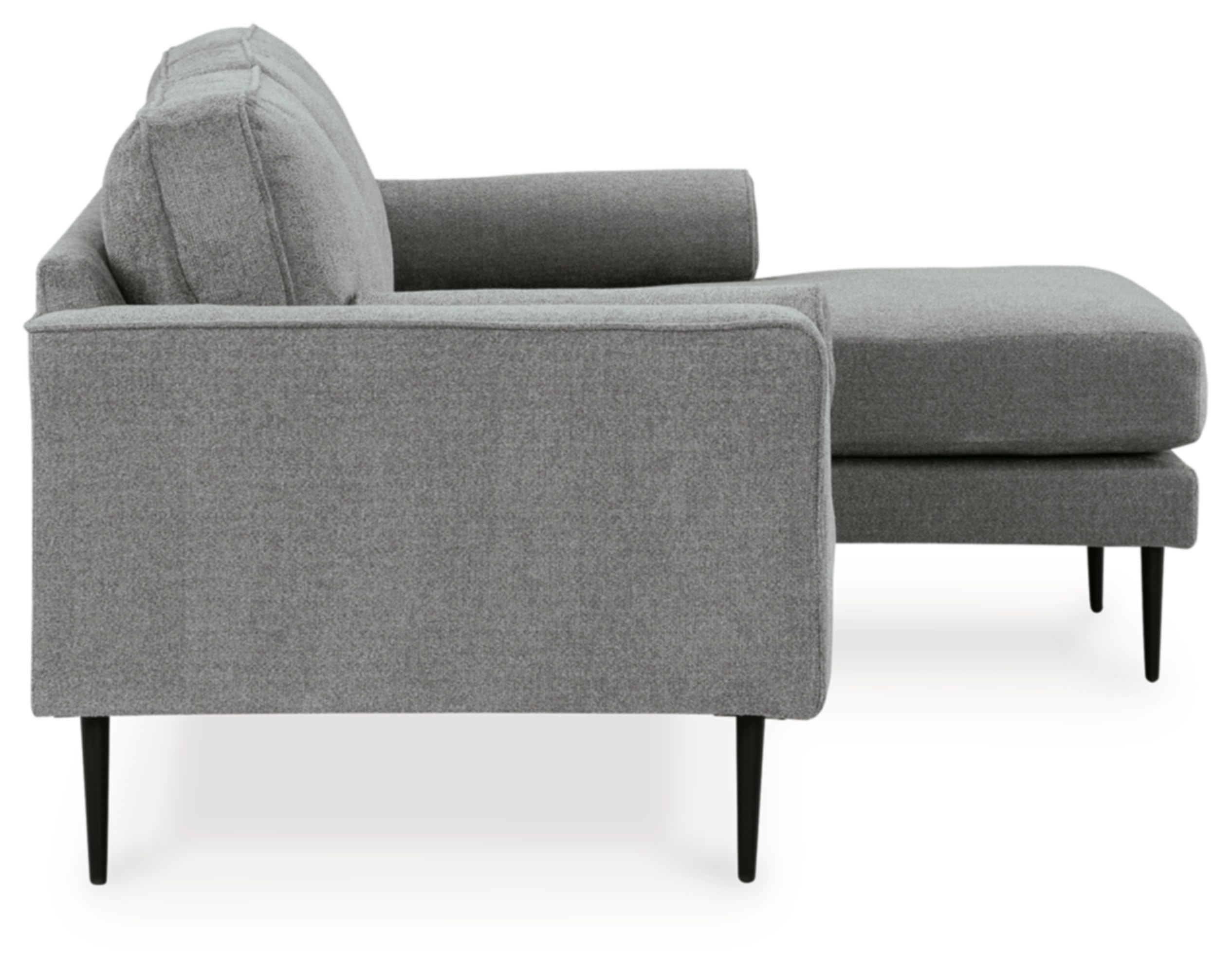 Signature Design by Ashley Hazela Contemporary Sectional Sofa Couch with Chaise Lounge, Gray