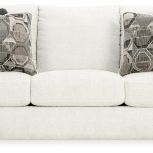 Signature Design by Ashley Karinne Coastal Sofa with Non-skid Legs, White