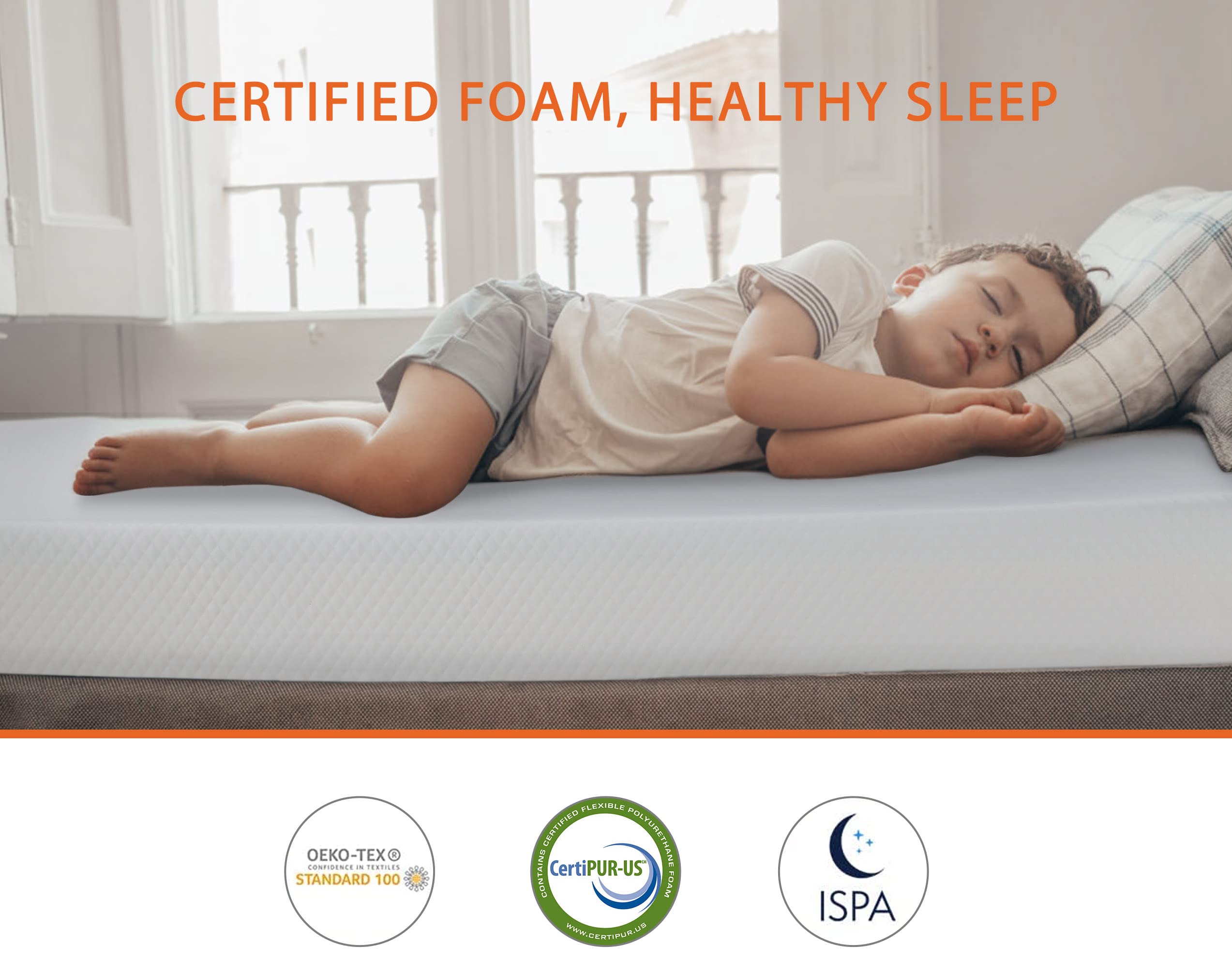 5/6/8/10/12 Inch Twin Mattress, Gel Memory Foam Mattress Pad for Cool Sleep & Pressure Relief, Medium Firm Twin Mattress for Kids, Adults, Bunk Bed, Trundle Bed, CertiPUR-US Certified (10 in, Twin)