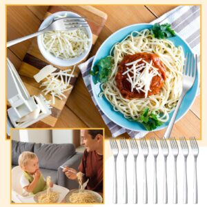 Minatee 100 Pieces Dinner Forks Bulk Set 6.9 Inches Stainless Steel Metal Forks Silverware Flatware Fork Salad Forks Table Fork Mirror Polished for Home Kitchen Restaurant Eating Silverware Utensils