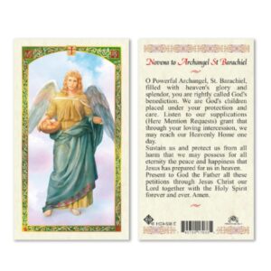 Seven Archangels Laminated Catholic Prayer Cards for Intervention and Guidance, Michael Gabriel Raphael Uriel Barachiel Jhudiel and Sealtiel Holy Cards to Inspire Direct and Support Your Daily Living