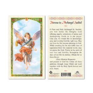 Seven Archangels Laminated Catholic Prayer Cards for Intervention and Guidance, Michael Gabriel Raphael Uriel Barachiel Jhudiel and Sealtiel Holy Cards to Inspire Direct and Support Your Daily Living