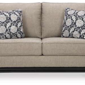 Signature Design by Ashley Elbiani Classic Loveseat for Living Room, Light Gray