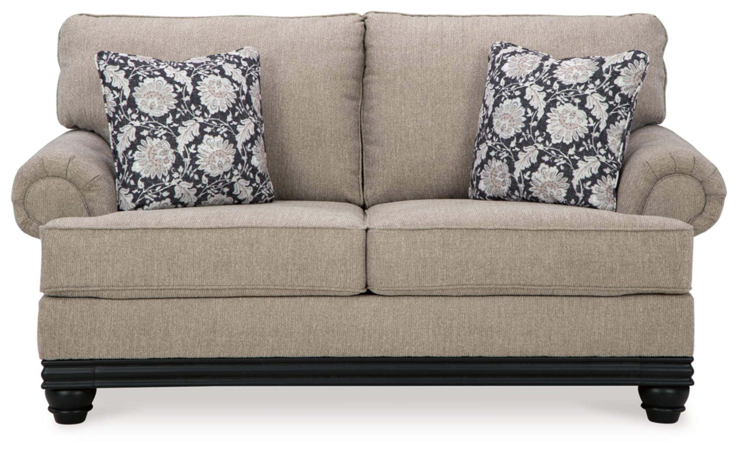 Signature Design by Ashley Elbiani Classic Loveseat for Living Room, Light Gray