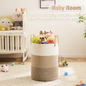 Artfeel Laundry Basket,Woven Cotton Rope Laundry Hamper,60L for Decorative Storage of Dirty Clothes,Toys and Blankets in Bathroom,Bedroom and Living Room