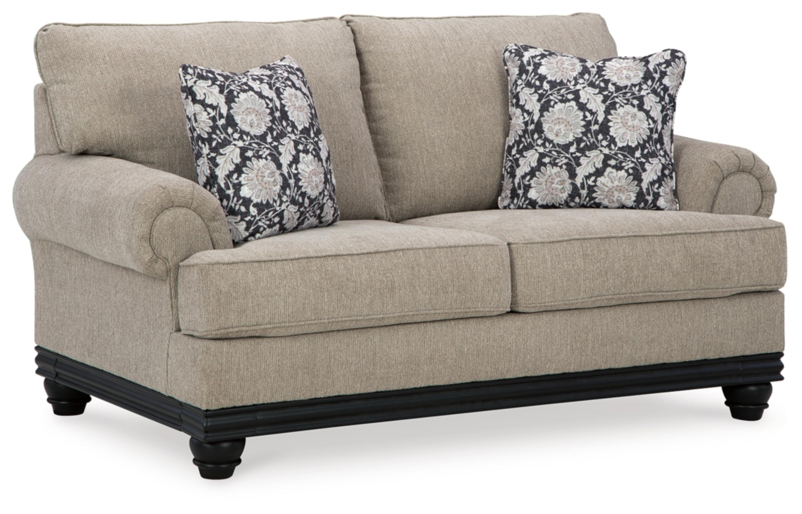 Signature Design by Ashley Elbiani Classic Loveseat for Living Room, Light Gray