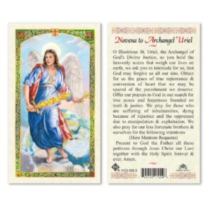 Seven Archangels Laminated Catholic Prayer Cards for Intervention and Guidance, Michael Gabriel Raphael Uriel Barachiel Jhudiel and Sealtiel Holy Cards to Inspire Direct and Support Your Daily Living